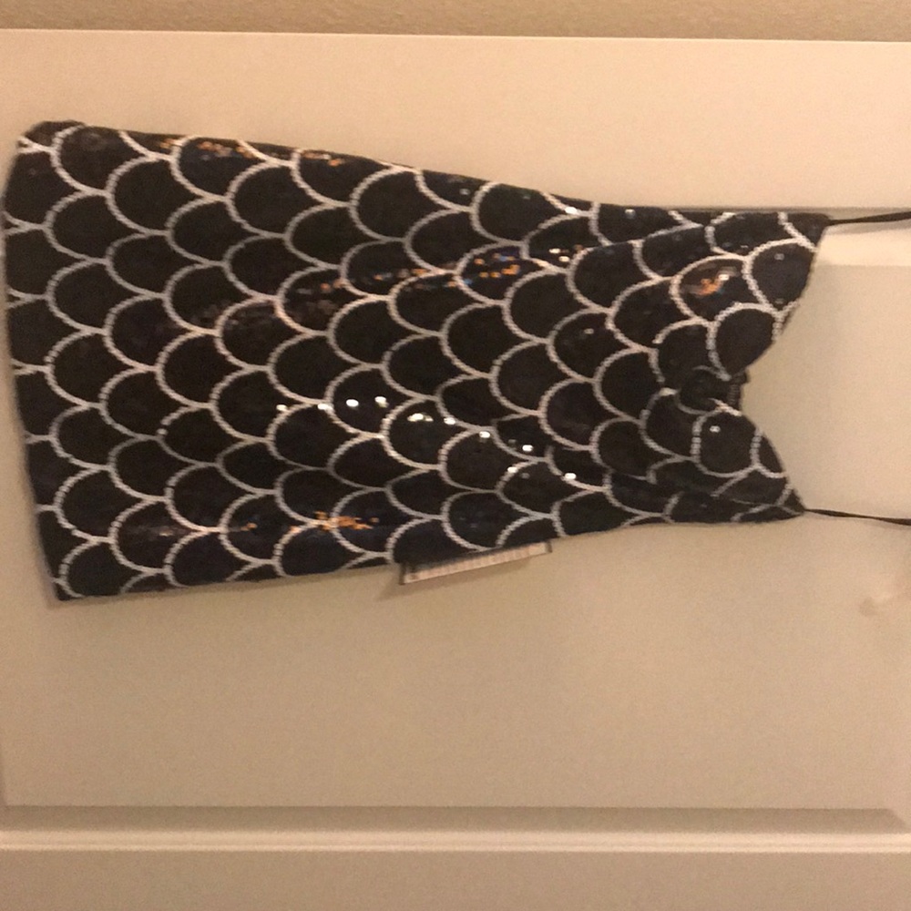 Sequin dress. Black and white. Brand new.
